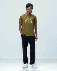 Men Lotto Graphic Tee - Dark Olive T-shirts 1