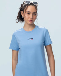 Women Lotto Italian Flag Tee - Blue T-shirts