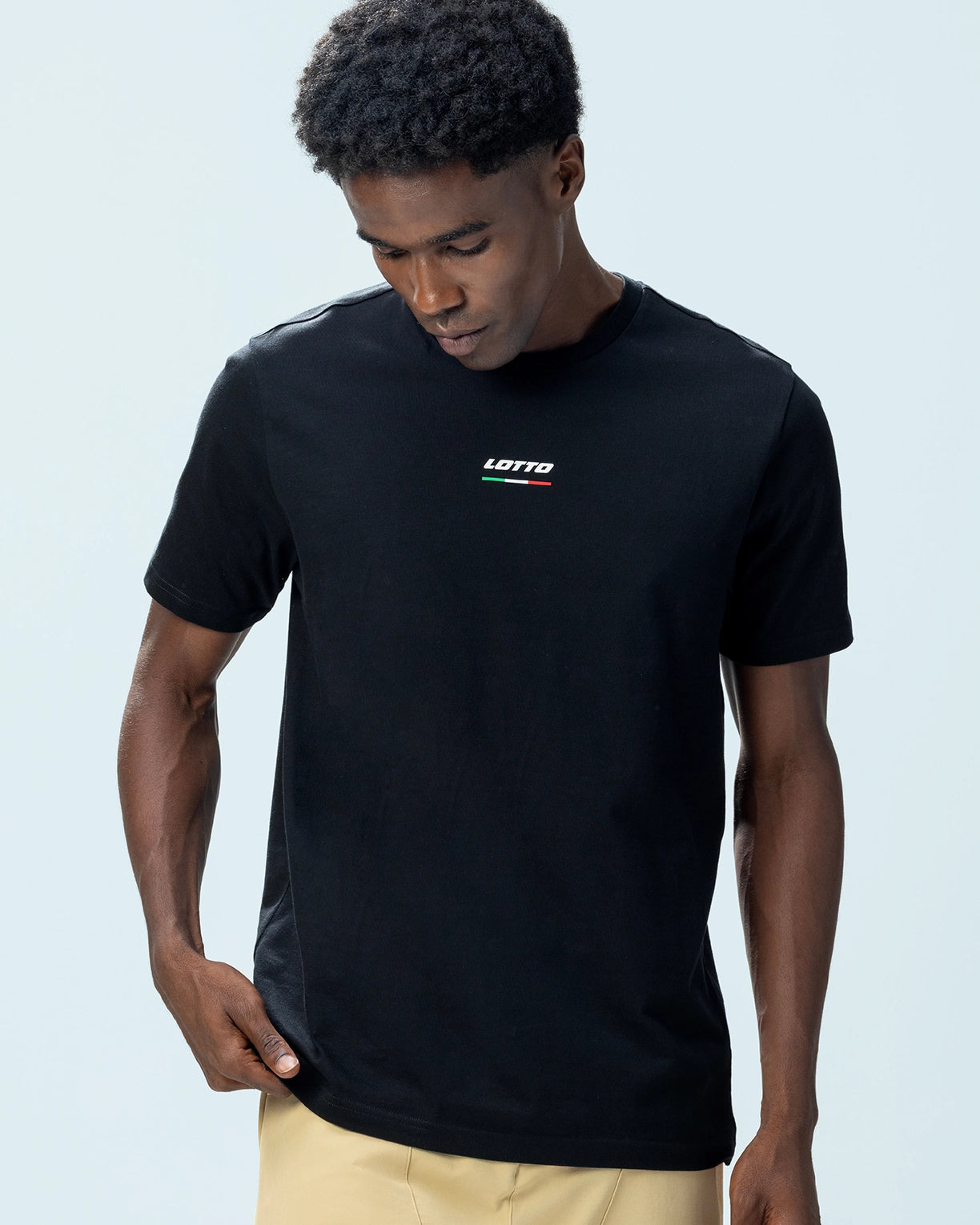Italian Flag Tee - Black