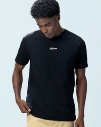 Men Lotto Italian Flag Tee - Black T-shirts