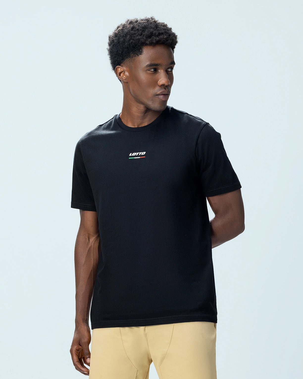 Italian Flag Tee - Black