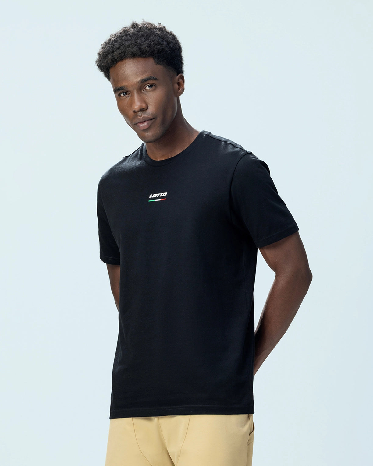 Italian Flag Tee - Black