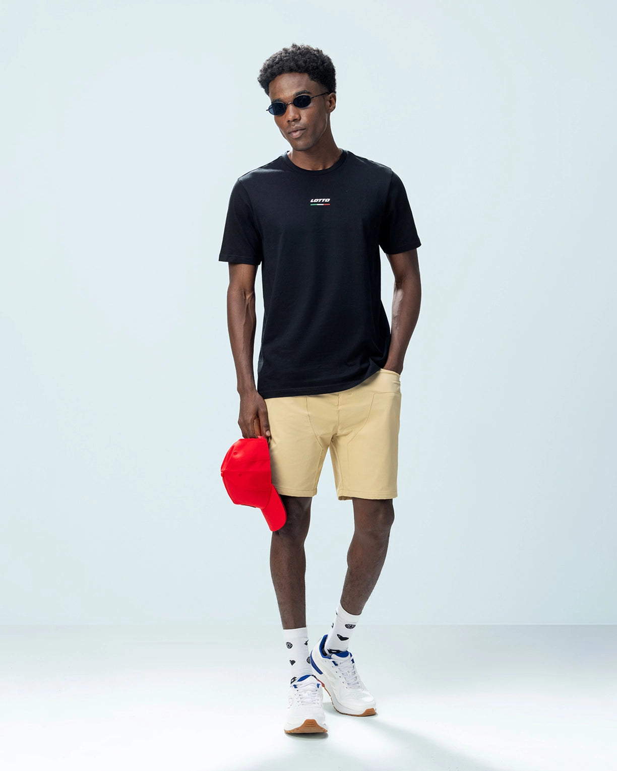 Italian Flag Tee - Black