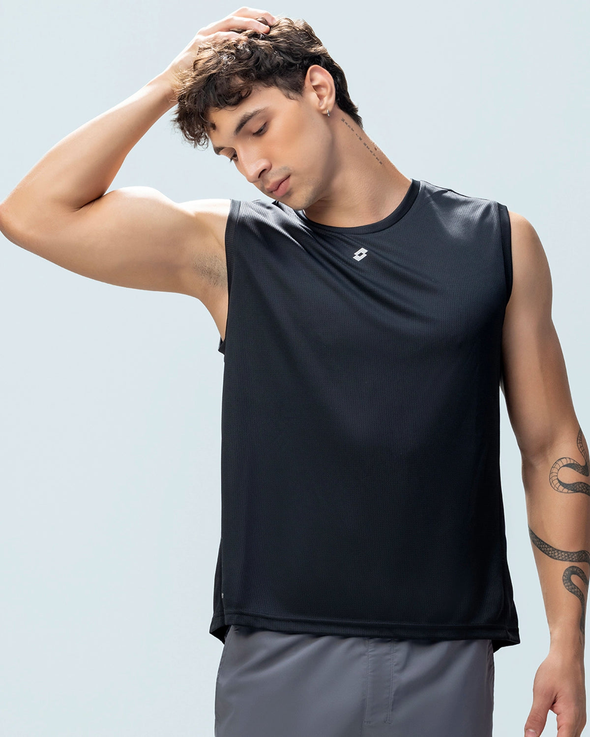 Men Lotto Play Tank Top - Black Tops0