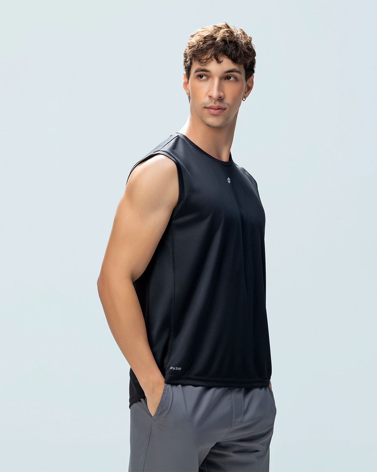 Men Lotto Play Tank Top - Black Tops2