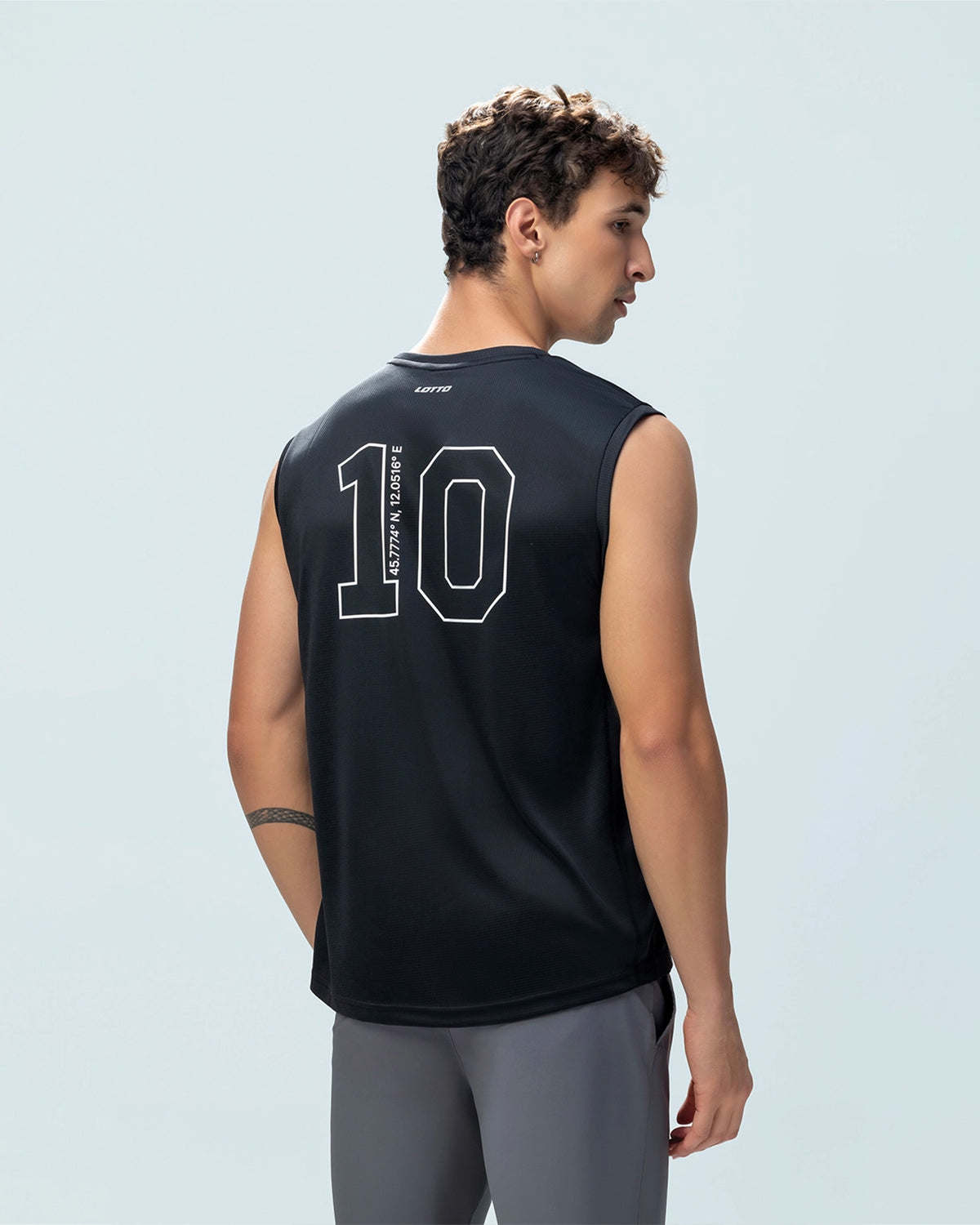 Men Lotto Play Tank Top - Black Tops5