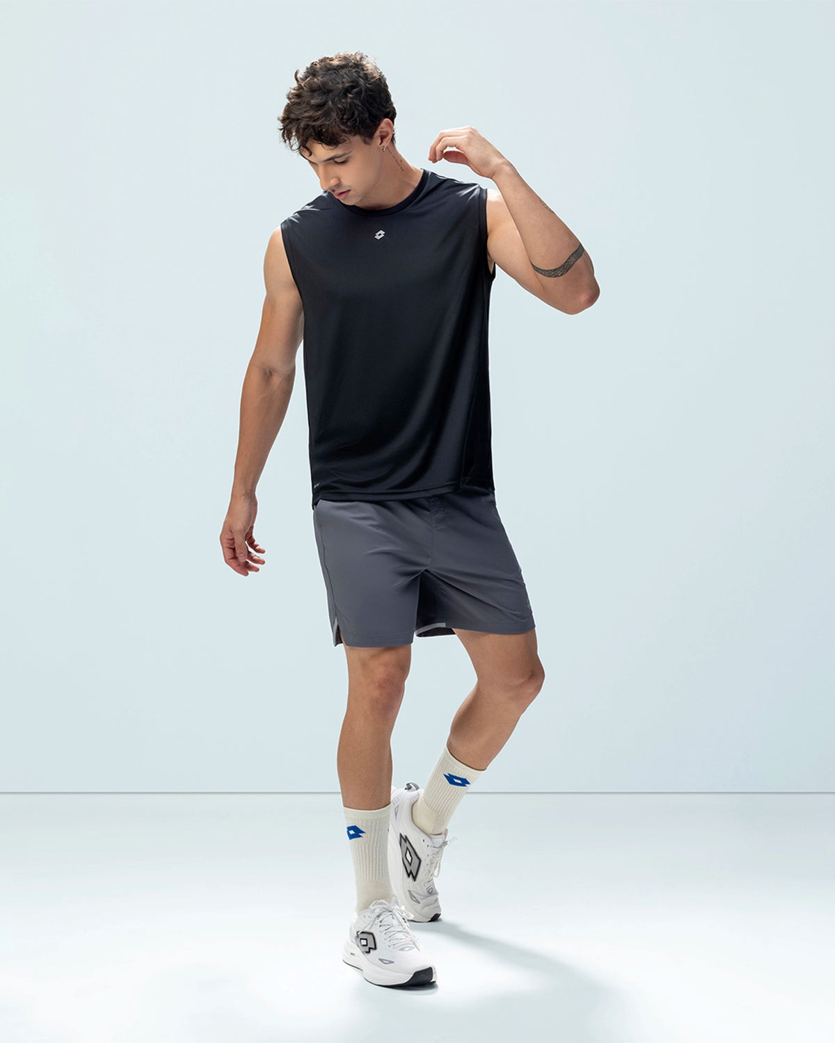Men Lotto Play Tank Top - Black Tops6