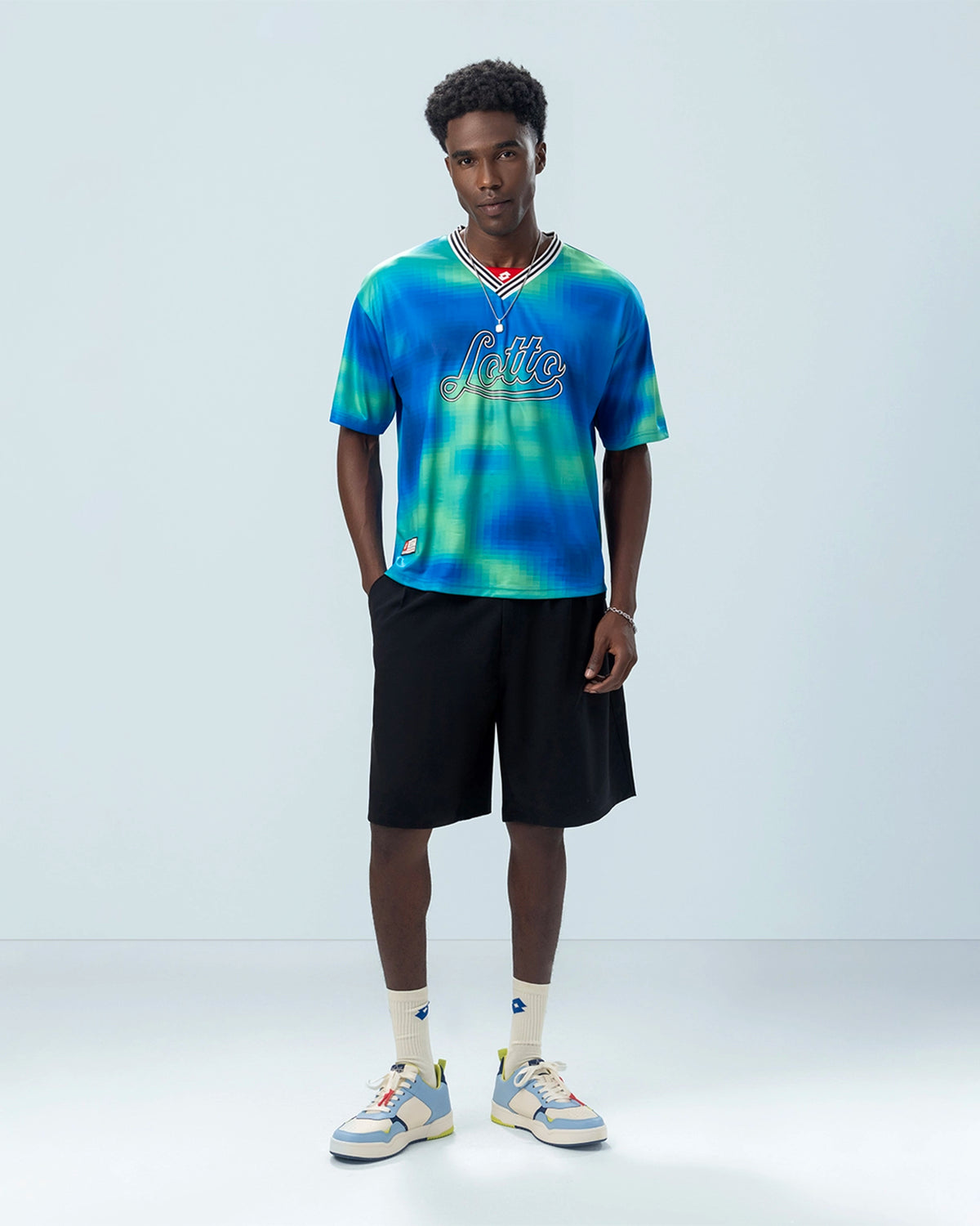 League Ink Jersey - Blue-Green