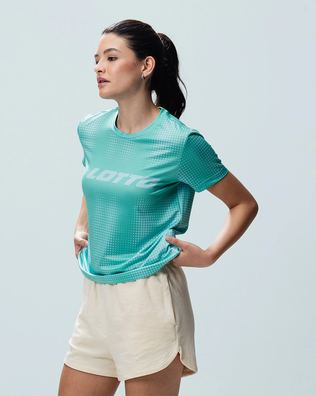 Flash Tee - Aqua Green