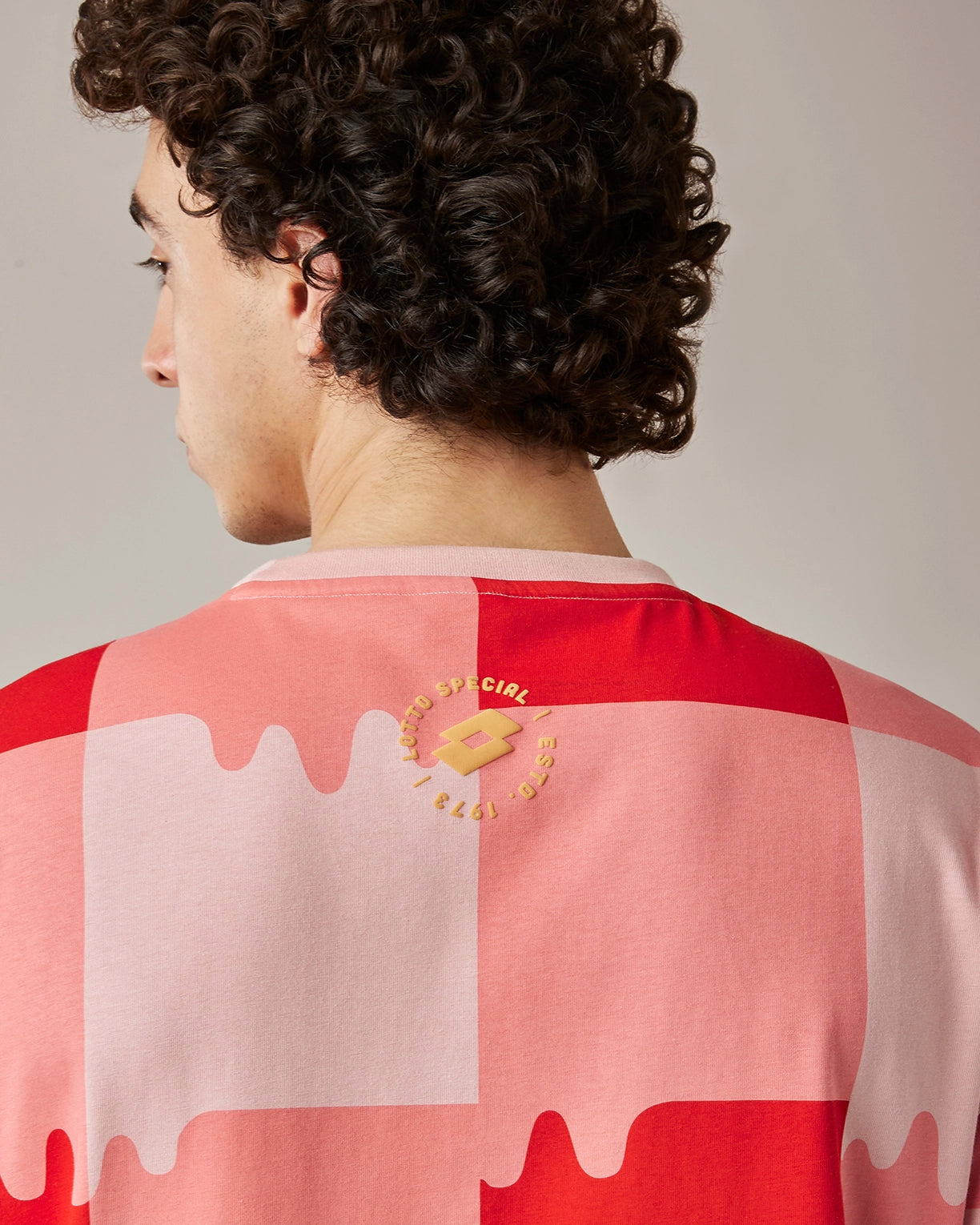 Melt Gingham Tee - Heat Wave