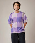 Melt Gingham Tee - Liquid Fire