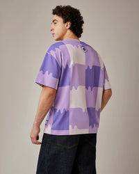 Men Lotto Melt Gingham Tee - Liquid Fire T-shirts 1