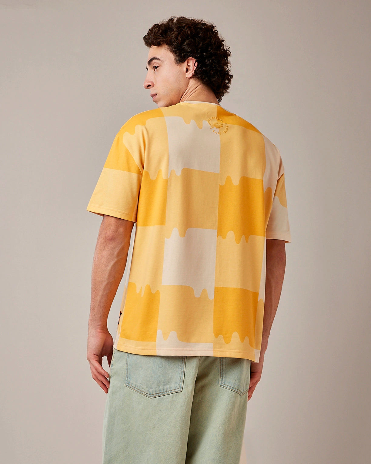 Melt Gingham Tee - Hot Sauce