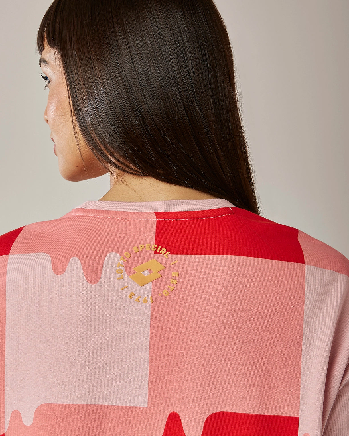 Melt Gingham Tee - Heat Wave