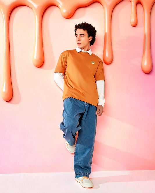 Men's Lotto Melt Crew Tee -  Hot Sauce