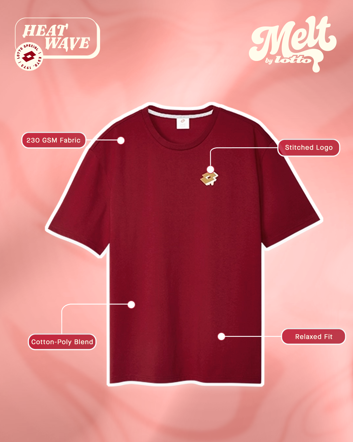 Melt Crew Tee -  Heat Wave