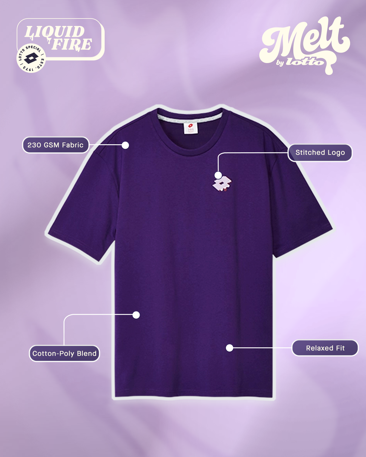 Melt Crew Tee -  Liquid Fire