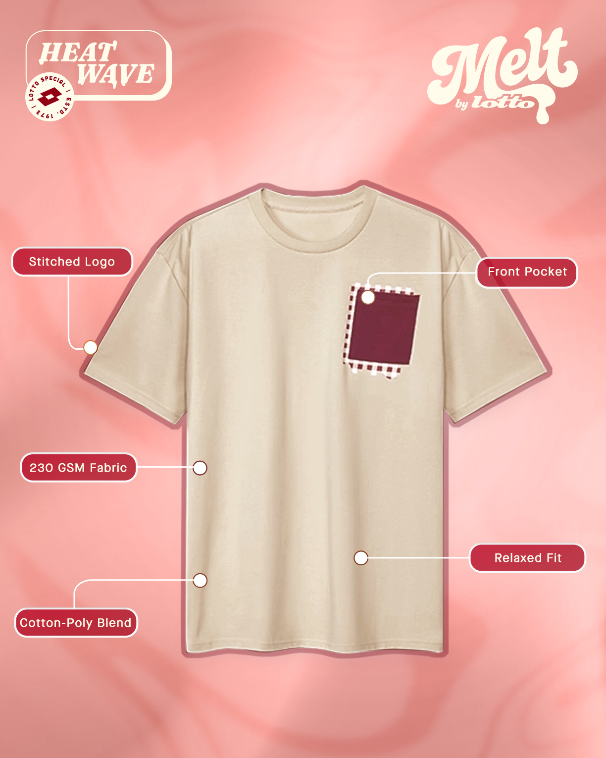 Melt Pocket Tee - Heat Wave