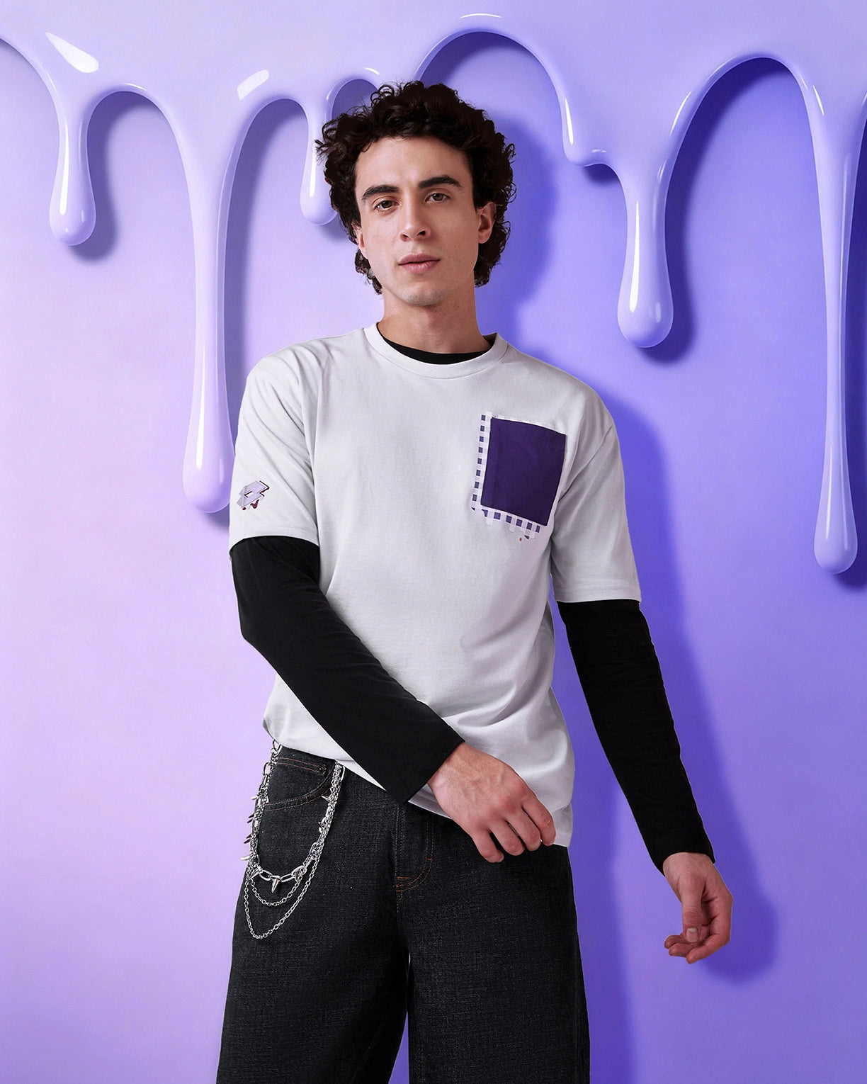 Melt Pocket Tee - Liquid Fire