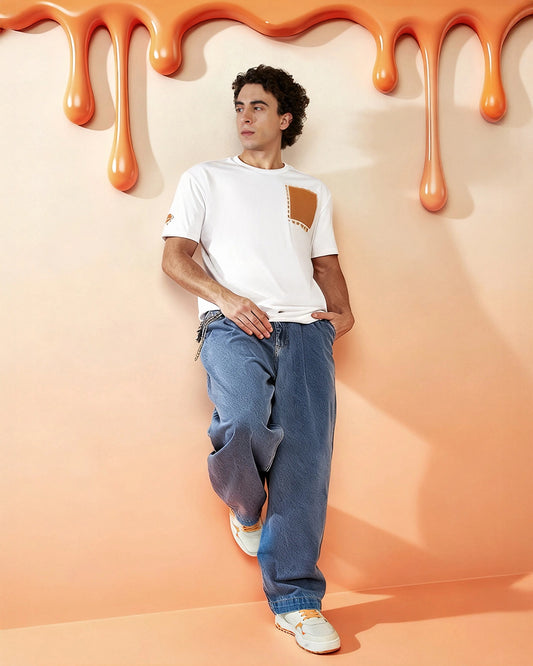 Men's Lotto Melt Pocket Tee - Hot Sauce