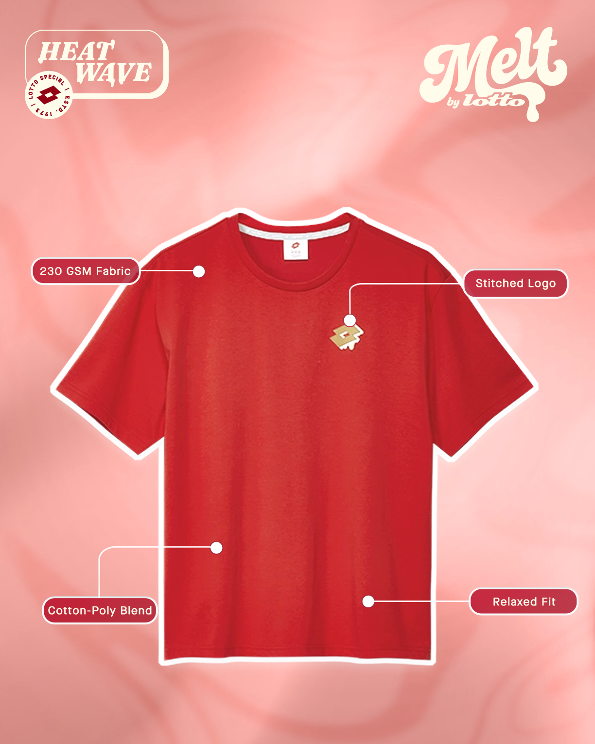 Melt Crew Tee - Heat Wave