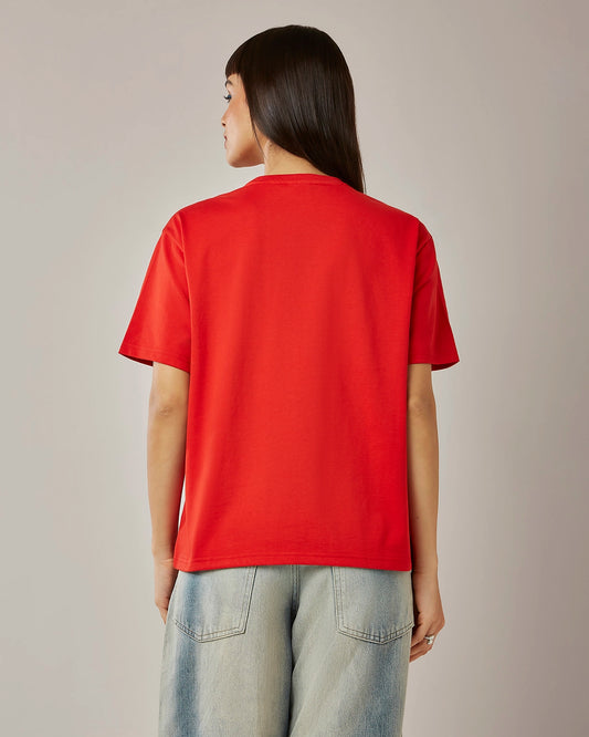Women's Lotto Melt Crew Tee - Heat Wave