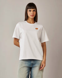 Women Lotto Melt Crew Tee -  Bright White-Hot Sauce T-shirts