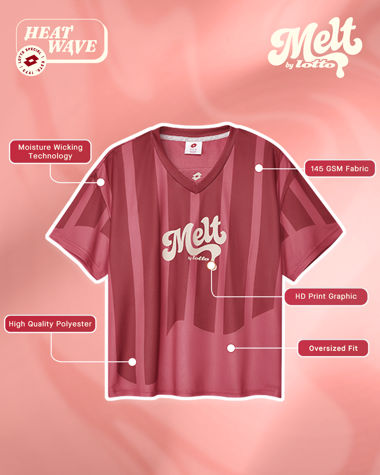 Melt Baseball Jersey - Heat Wave