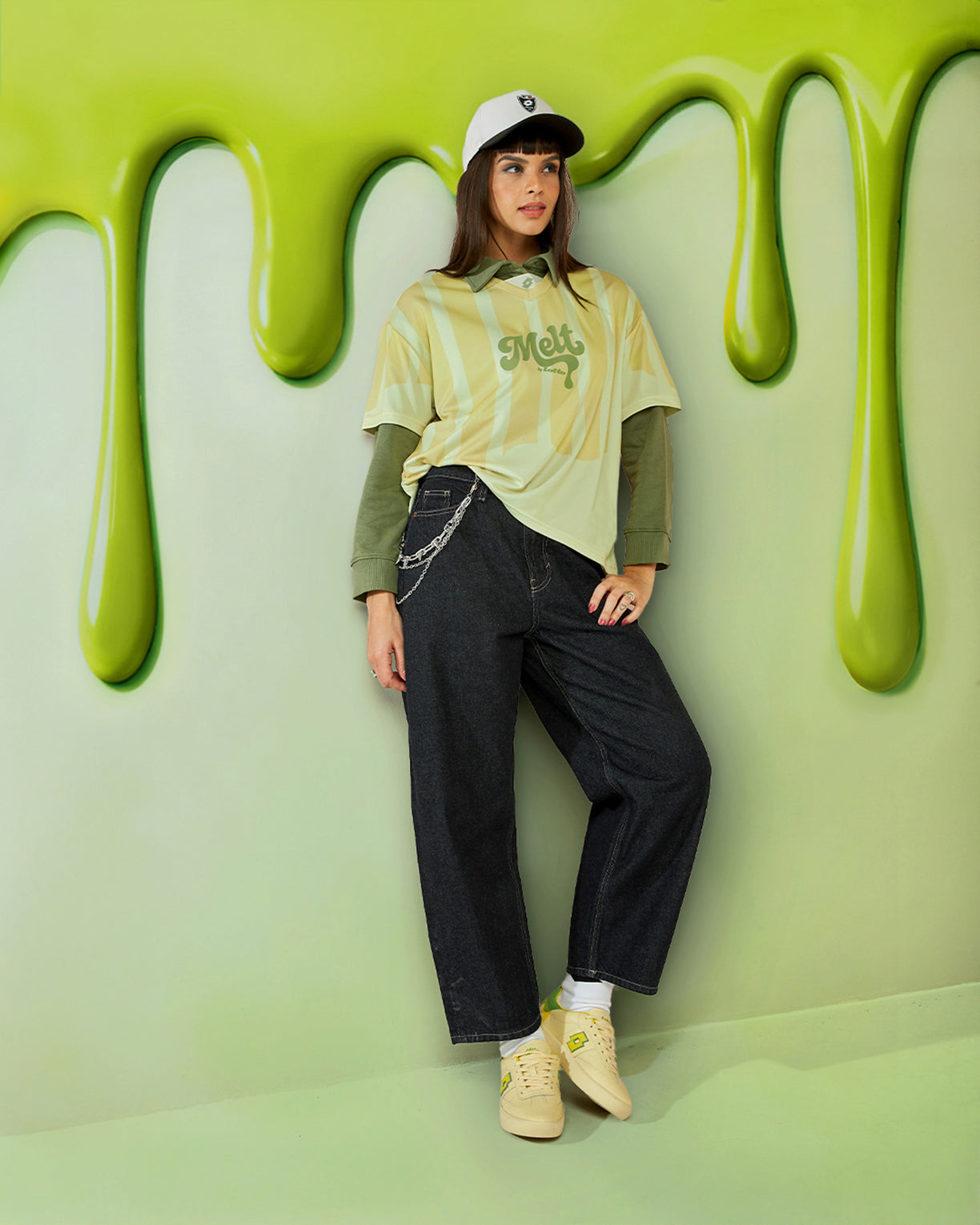 Melt Baseball Jersey - Neon Burn