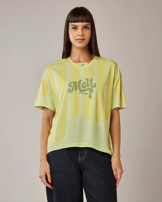 Women's Lotto Melt Baseball Jersey - Neon Burn