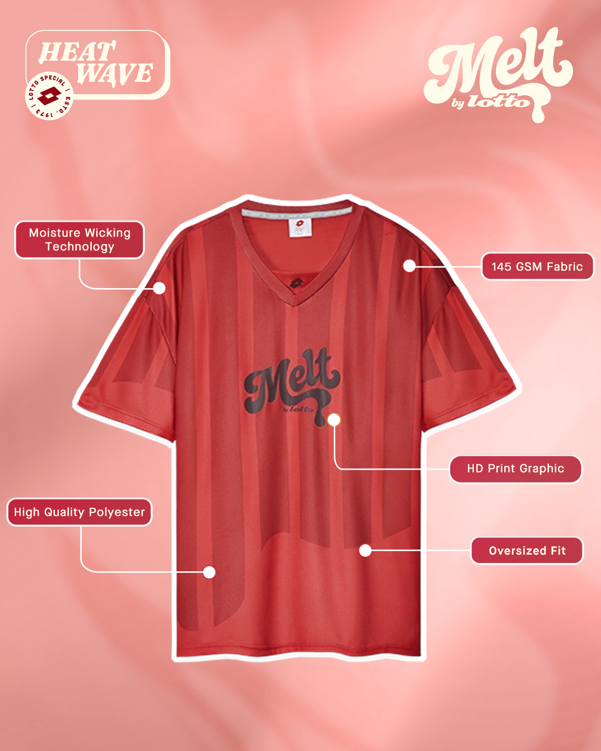 Melt Baseball Jersey - Heat Wave
