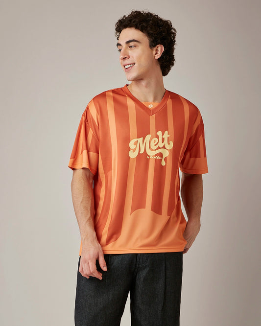 Men's Lotto Melt Baseball Jersey - Hot Sauce