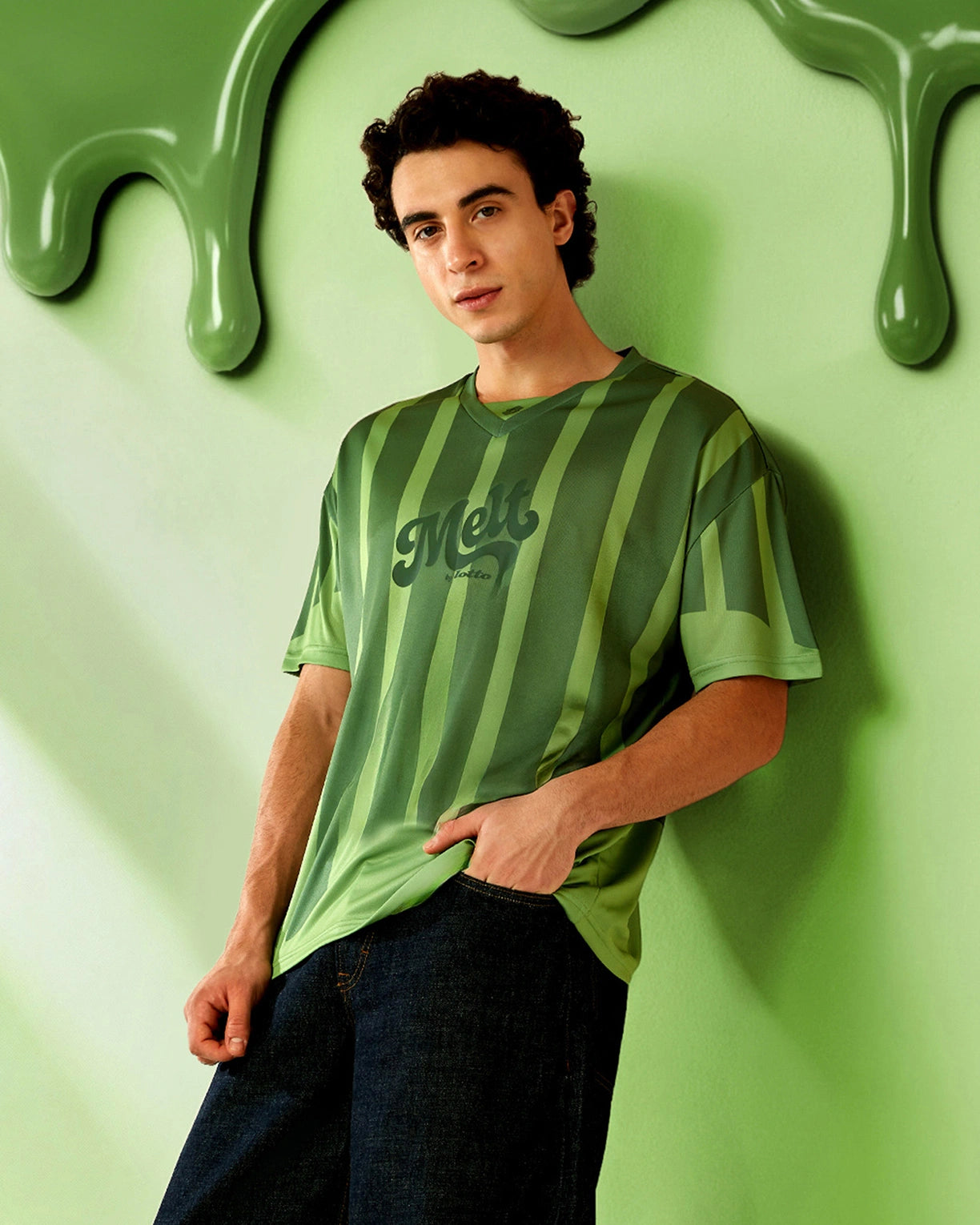 Melt Baseball Jersey - Neon Burn