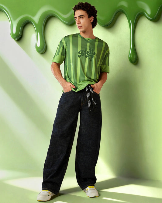 Men's Lotto Melt Baseball Jersey - Neon Burn