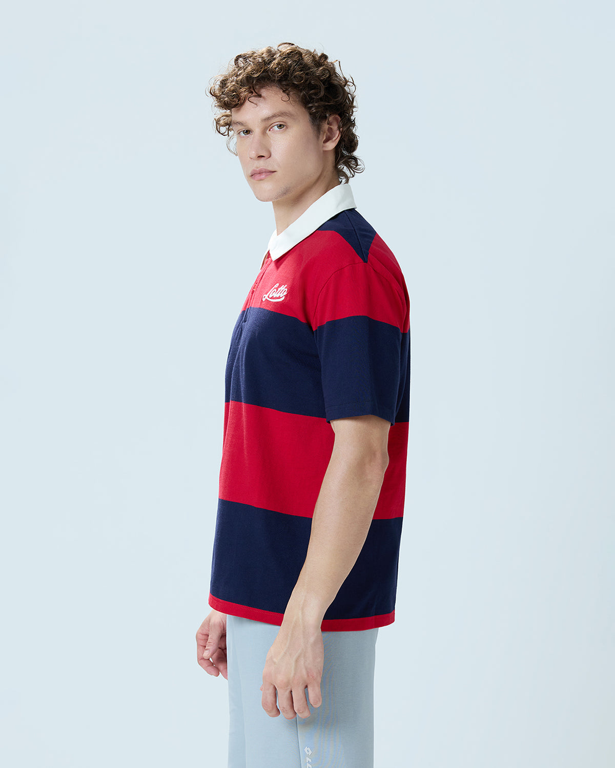 YWC League Retro Polo - Red & Blue