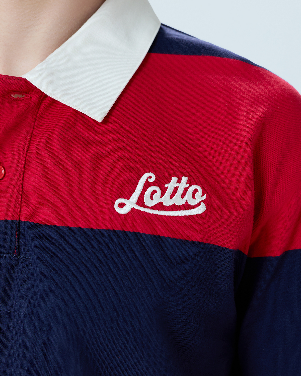 YWC League Retro Polo - Red & Blue