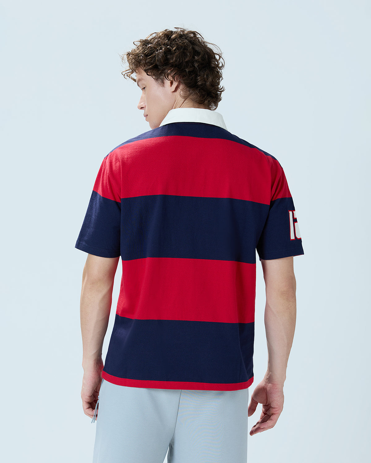 YWC League Retro Polo - Red & Blue