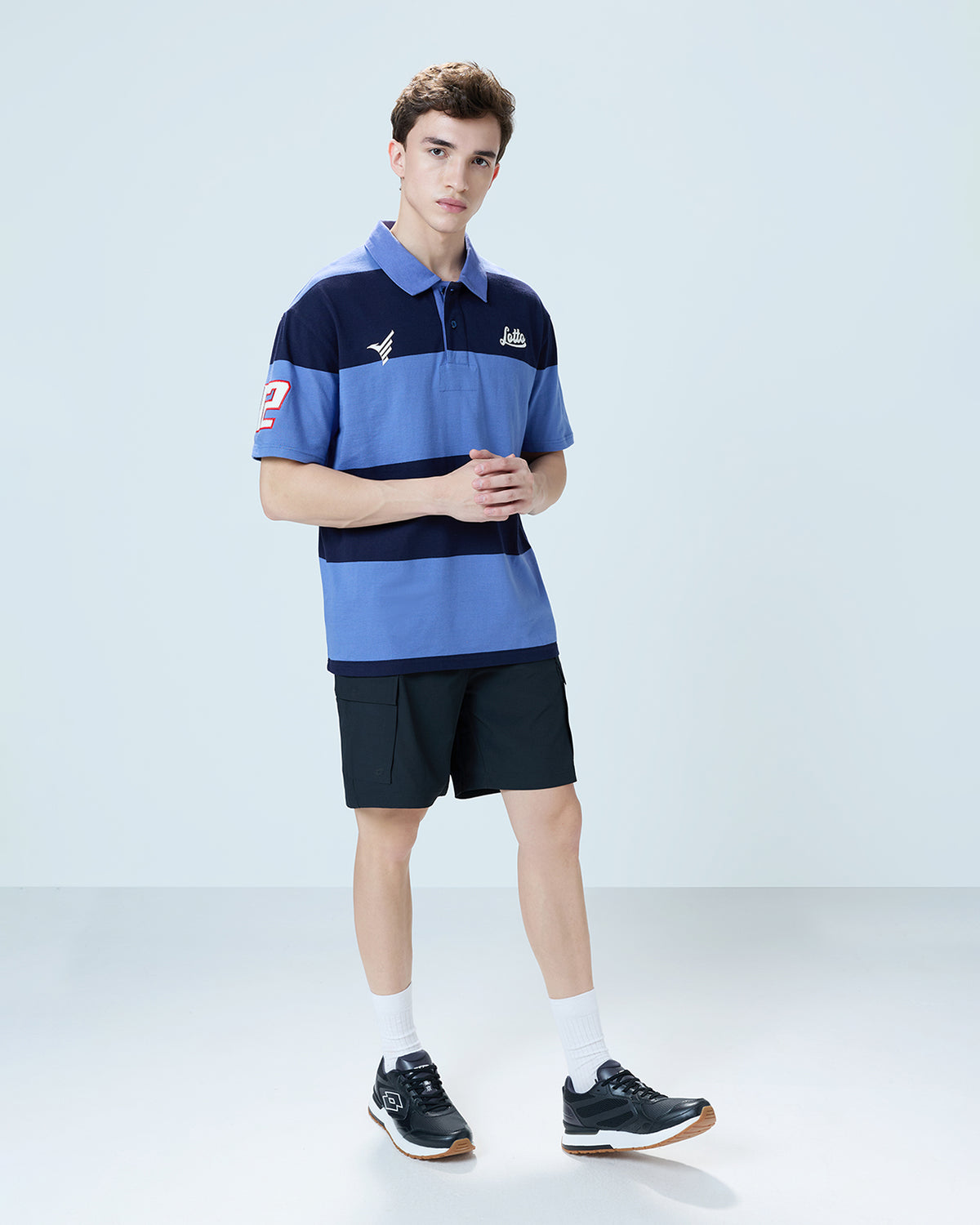 Men Lotto YWC League Retro Polo - Blue T-shirts7