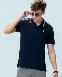 Men Lotto Courtline Italian Polo - Dark Navy T-shirts