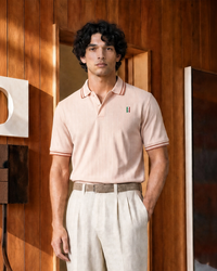 Men Lotto Lotto Courtline Italian Polo - Seashell Pink T-shirts