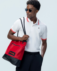 Men Lotto Courtline Italian Polo - Bright White T-shirts