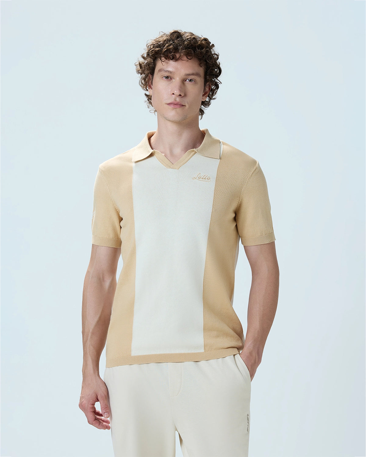 Men Lotto YWC Courtline Polo - White T-shirts1