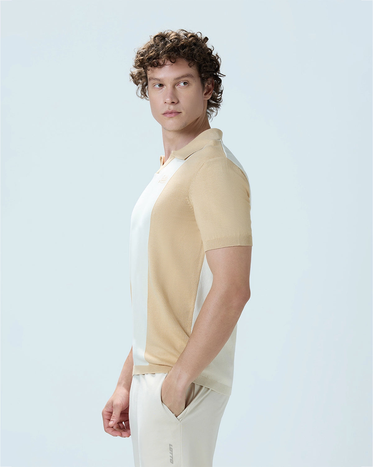 Men Lotto YWC Courtline Polo - White T-shirts3