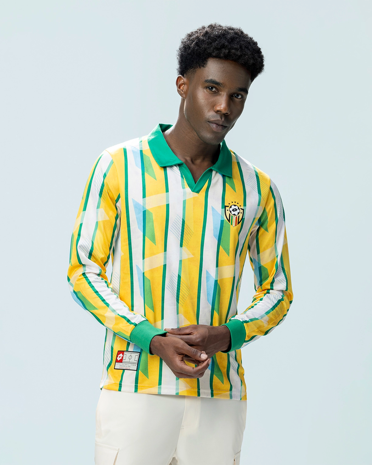 Kickoff Full Sleeves Jersey - Green & Yellow