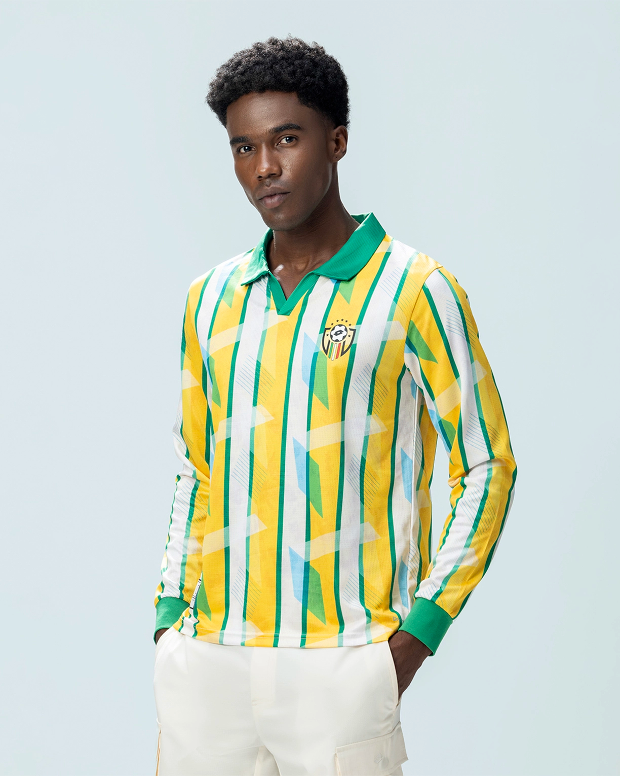 Kickoff Full Sleeves Jersey - Green & Yellow