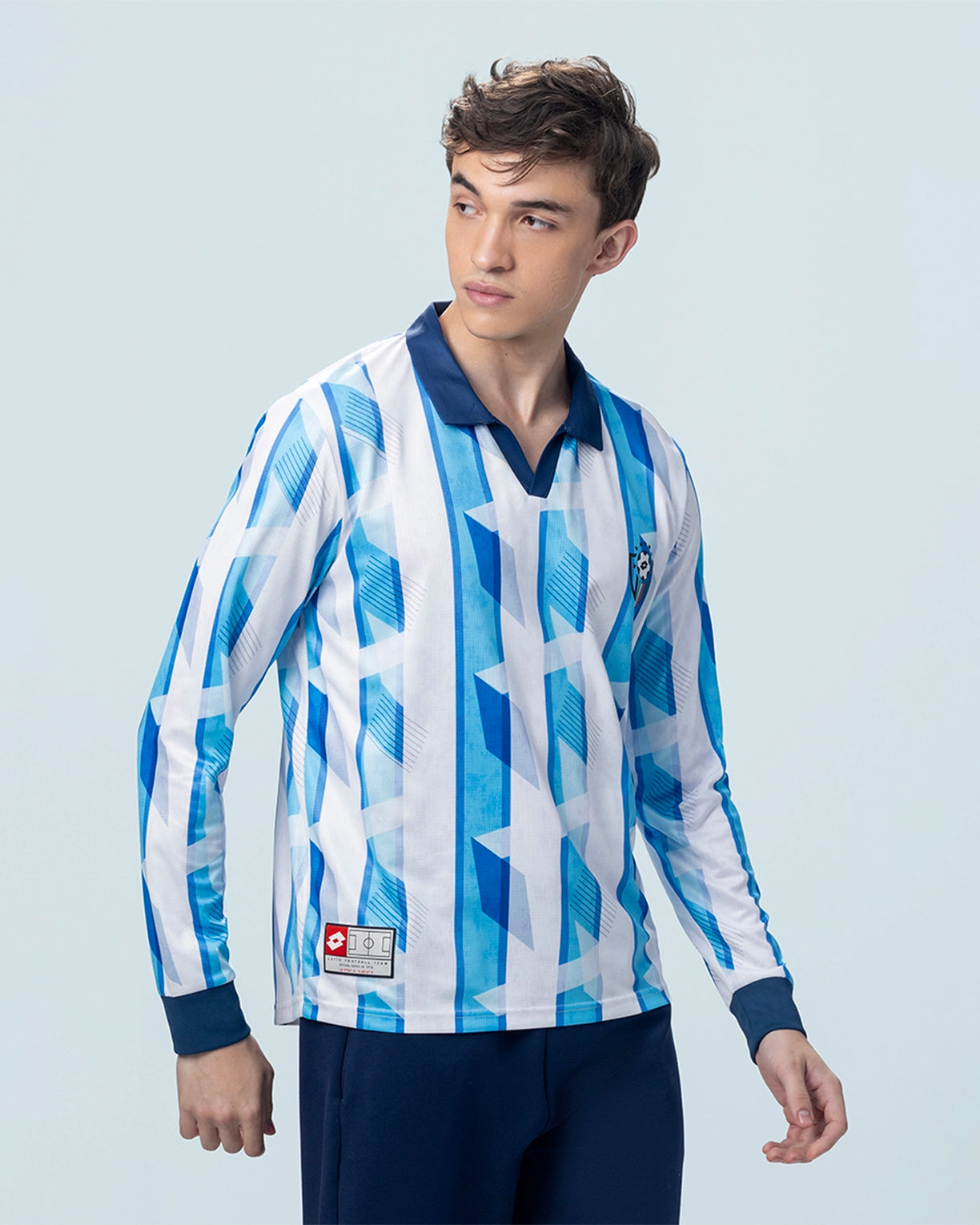 Kickoff Full Sleeves Jersey - Blue & White