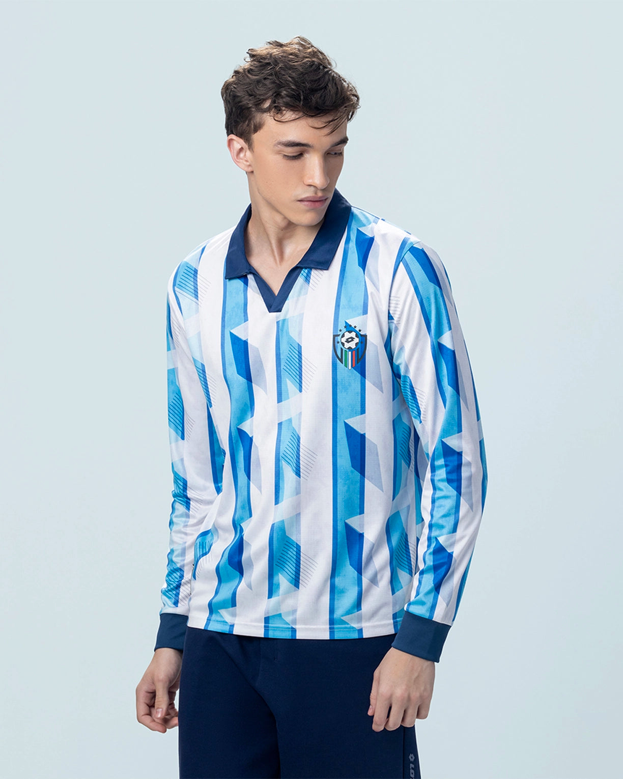 Kickoff Full Sleeves Jersey - Blue & White