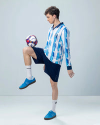 Men Lotto Kickoff Full Sleeves Jersey - Blue & White T-shirts 1