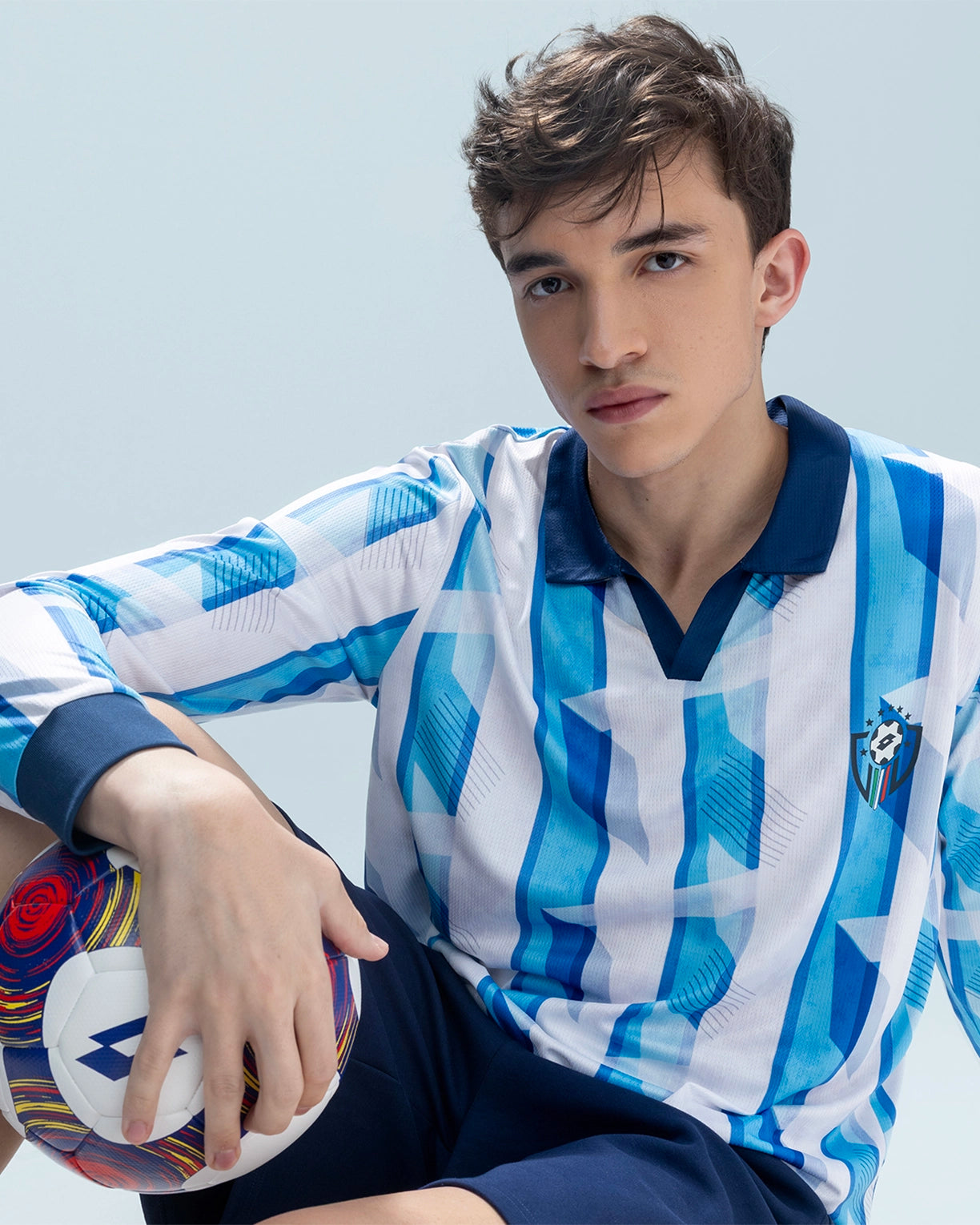 Kickoff Full Sleeves Jersey - Blue & White