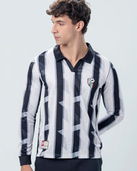 Men Lotto Kickoff Full Sleeves Jersey - Black & White T-shirts